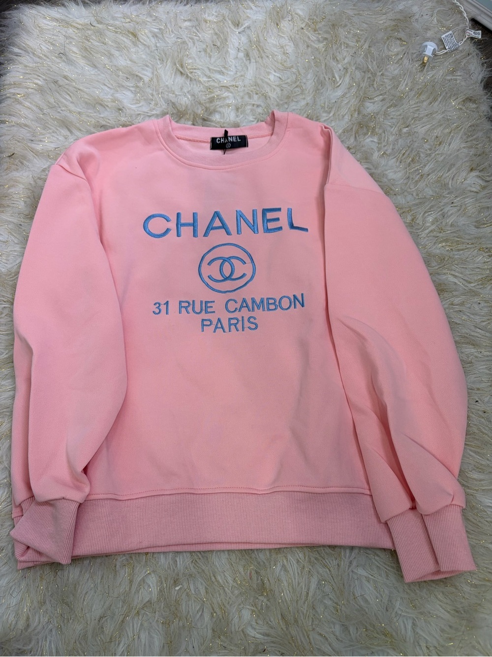 Pink Logo Crewneck Sweatshirt